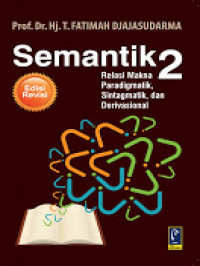 Semantik 2 : Relasi Makna Paradigmatik, Sintagmatik, dan Derivasional