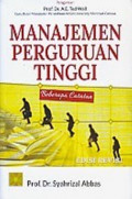 Manajemen Perguruan Tinggi: beberapa catatan