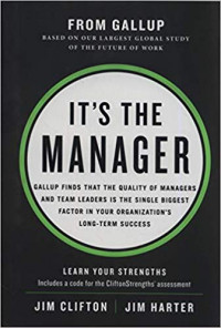 It's the Manager: gallup finds that the quality of managers and team leaders is the single biggest factor in your organization's long-terms success