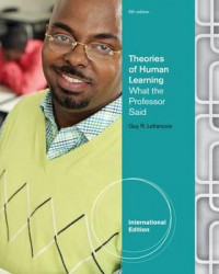 Theories of Human Learning : What The Professor Said