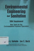 Environmental Engineering and Sanitation 1994 Supplement: new tools for the environmental engineer/specialist