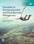 Essentials of Entrepreneurship and Small Business Management, Global Edition