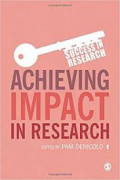 Achieving Impact in Research: succes in research