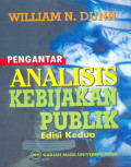 Pengantar Analisis Kebijakan Publik